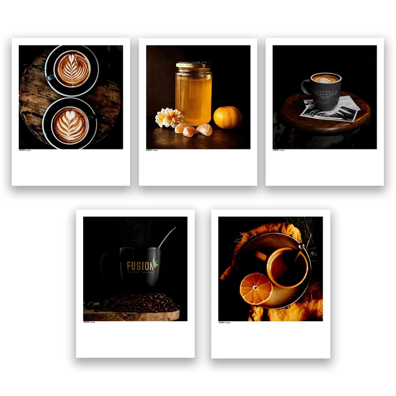 آویز تزیینی عرش مدل فانتزی قهوه coffee کد Asa184 مجموعه پنچ عددی