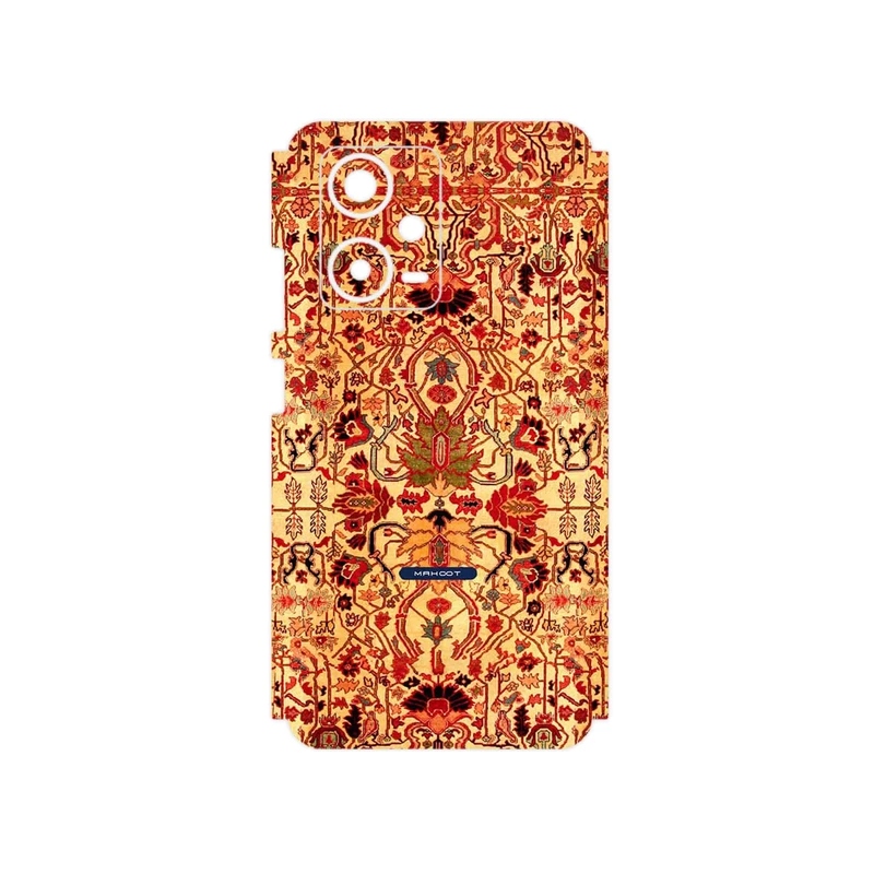 برچسب پوششی ماهوت مدل Persian_Carpet_Yellow مناسب برای گوشی موبایل شیائومی Redmi Note 12 Pro Plus