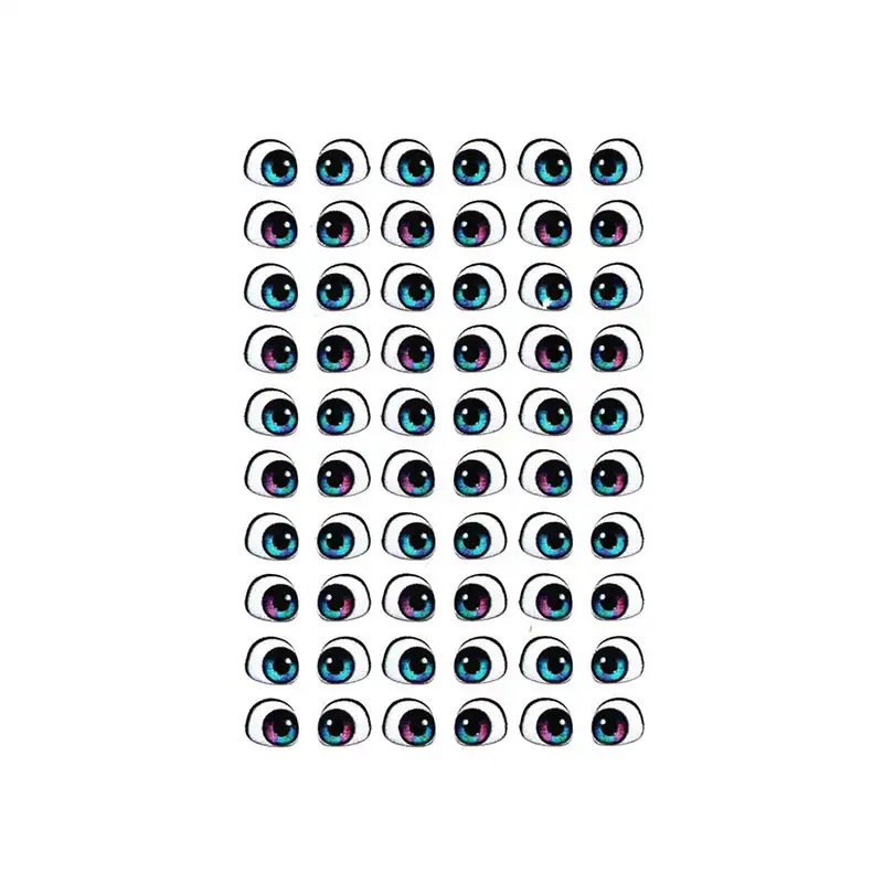 چشم عروسک مدل رزینی 6 میل کد 3 مجموعه 60 عددی