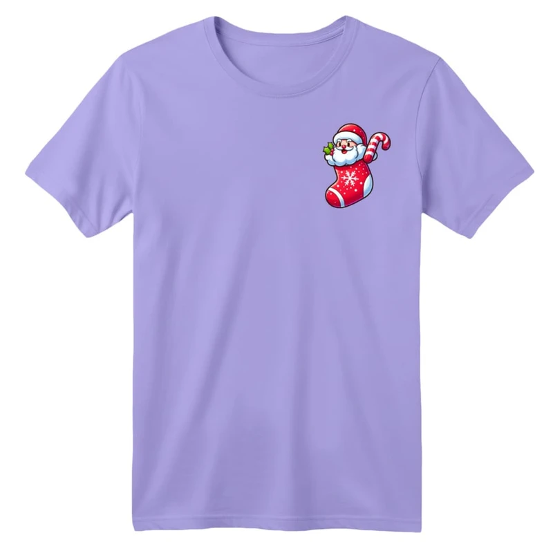 تی شرت آستین کوتاه بچگانه مدل بابانوئل کریسمس کد 25