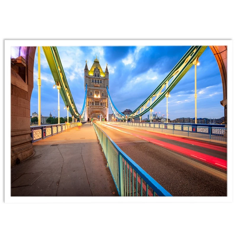 تابلو نوری بکلیت طرح منظره شهر لندن پل ولف مدل W-S1498