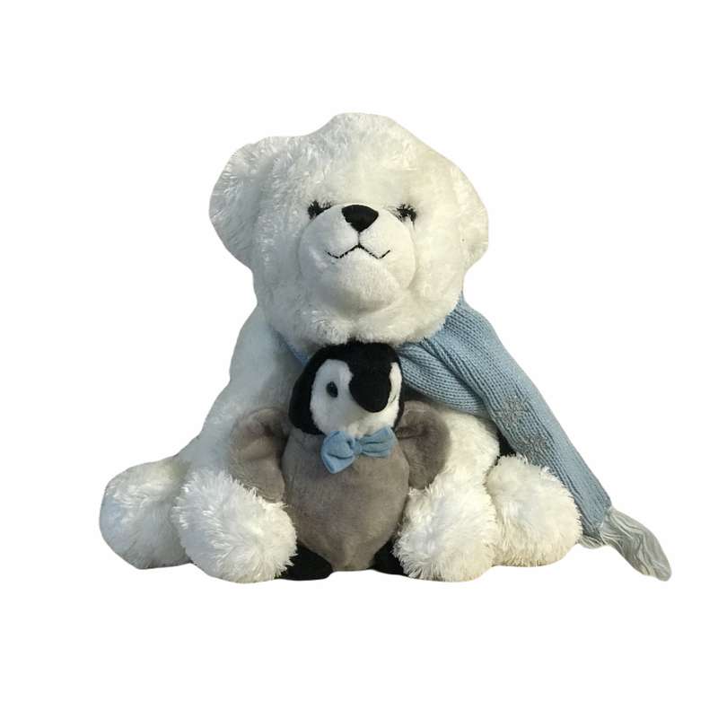 عروسک طرح خرس قطبی مدل BEAR با ارتفاع 30 سانتیمتر