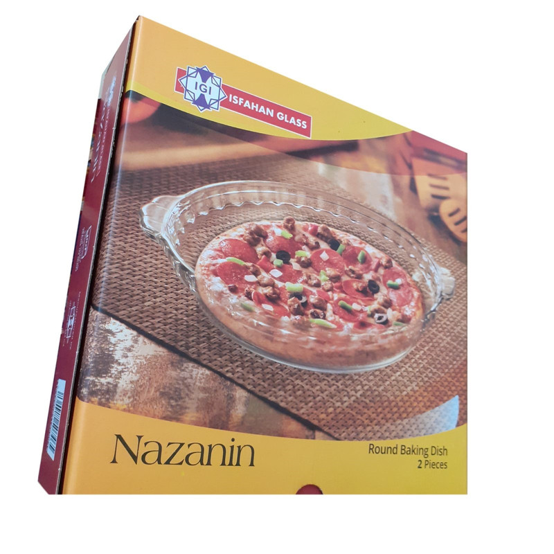 پیتزا خوری شیشه و بلور اصفهان مدل نازنین کد 00025 بسته 2 عددی
