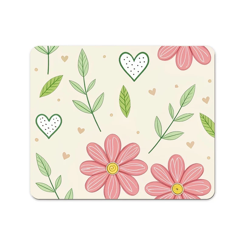 ماوس پد پاد آفرین طرح گل کد 447 سایز 19*24 سانتی متر