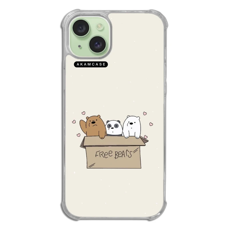 کاور آکام مدل AMCWTA15PLUS-BARE BEAR8 مناسب برای گوشی موبایل اپل iPhone 15 Plus