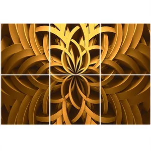 تایل سقفی آسمان مجازی طرح منبت کاری کد 1405-6 سایز 60x60 سانتی متر مجموعه 6 عددی