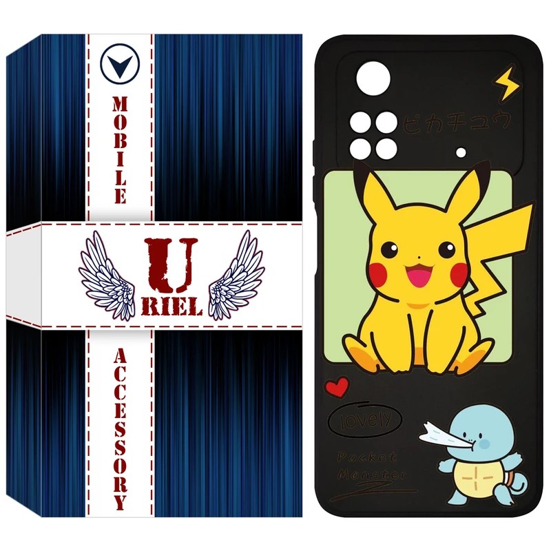 کاور یوریل مدل KSH کد 28 طرح پوکمون مناسب برای گوشی موبایل شیائومی Poco M4 Pro 4G