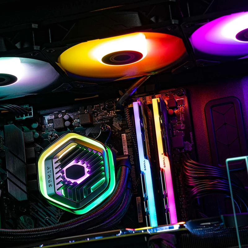 عکس شماره 25 : سیستم خنک کننده آبی کولر مستر مدل atmos 360 argb