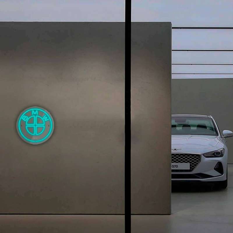 چراغ دیواری نئون دیزاین طرح Bmw_TBL