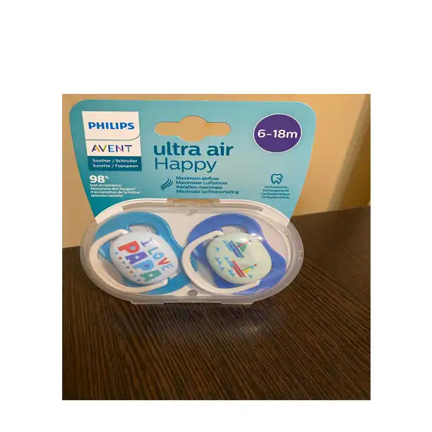 پستانک ارتودنسی اونت مدل الترا ایر SCF080/03 بسته 2 عددی