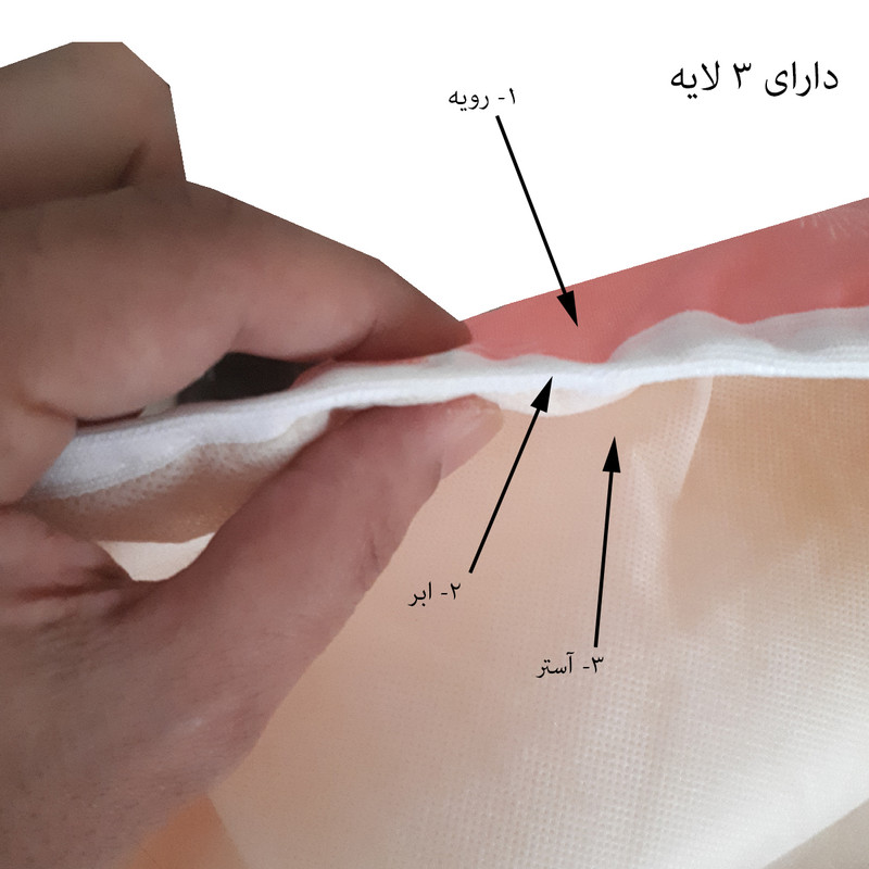 کاور میز اتو  مدل لیلیوم ابردوزی کد 253