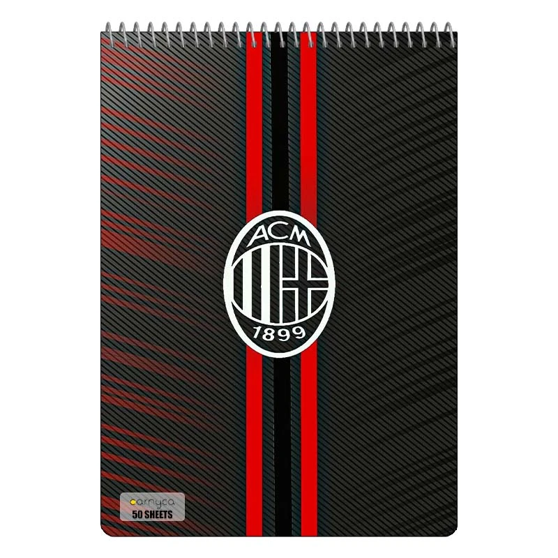 دفتر نقاشی 50 برگ سیمی کارنیکا طرح آ.ث. میلان AC Milan کد 39047
