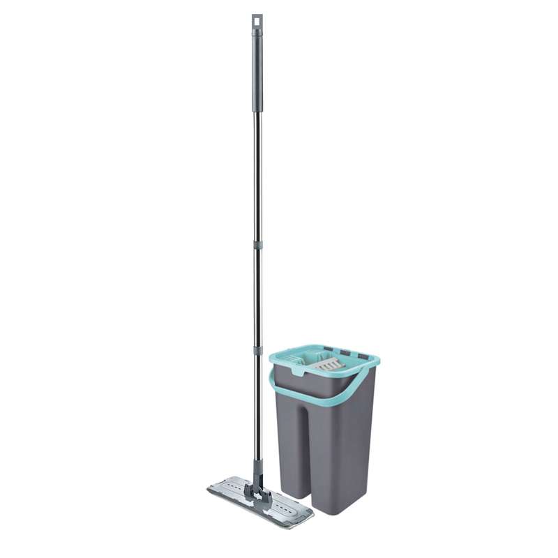 ست سطل و تی زمین شوی پروف مدل flat mop