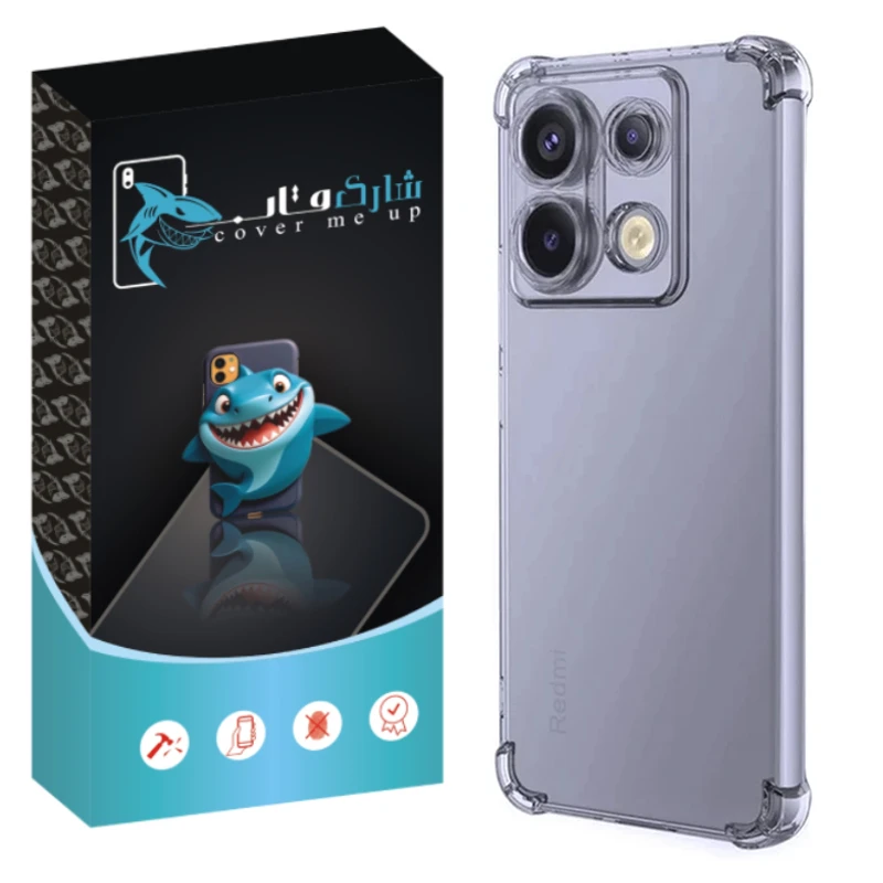 کاور شارک قاب مدل Cirystal مناسب برای گوشی موبایل شیائومی Redmi Note 13 4G