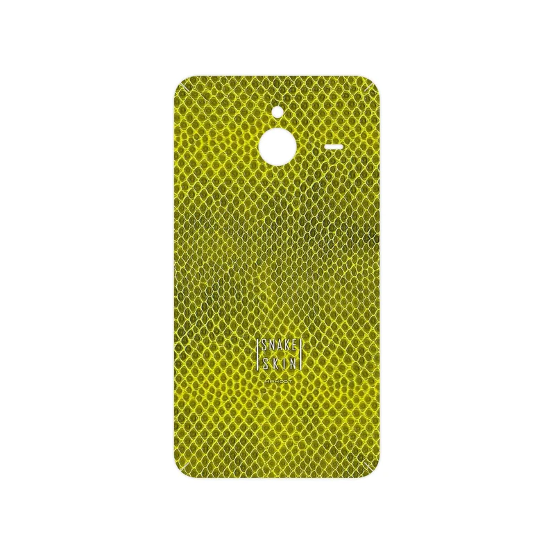 برچسب پوششی ماهوت مدل Yellow Snake Skin مناسب برای گوشی موبایل مایکروسافت Lumia 640 XL