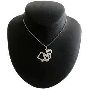گردنبند نقره زنانه مدل نگین کد G-44