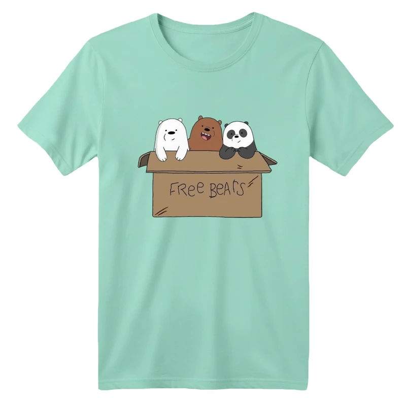 تی شرت آستین کوتاه بچگانه مدل سه خرس و جعبه