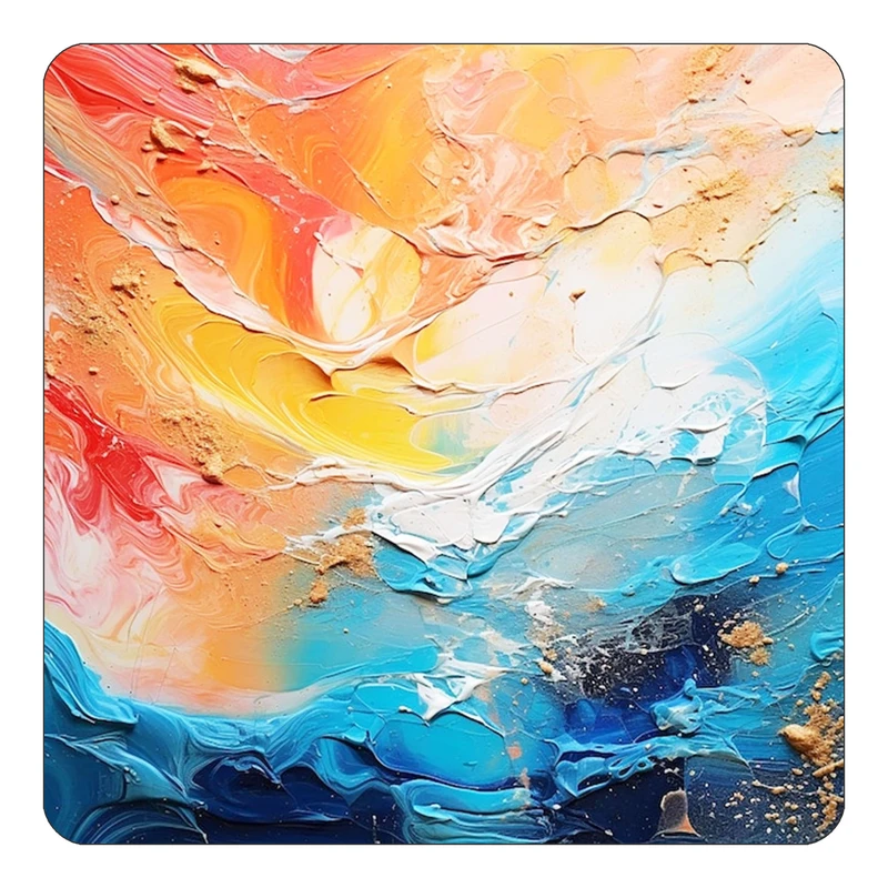 مگنت کاکتی طرح نقاشی رنگ روغن مدل mp70054