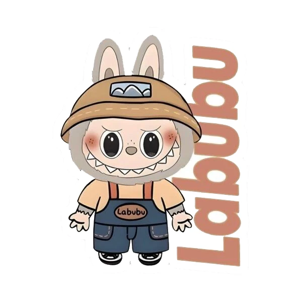 استیکر پارچه و لباس پاد آفرین طرح لبوبو کد 13