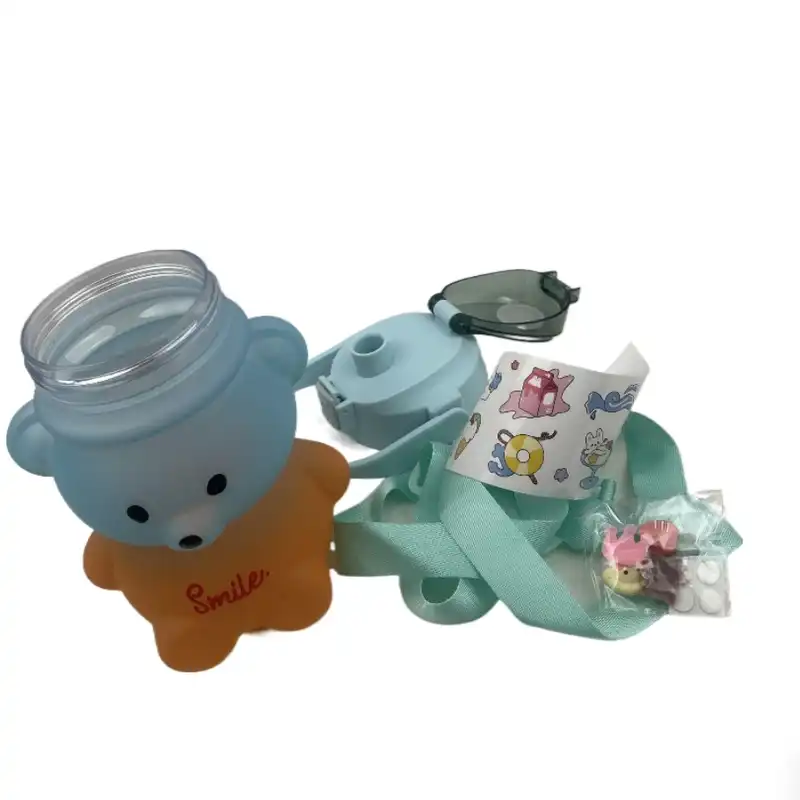 قمقمه مدل پاستیل خرس گنجایش 1 لیتر مجموعه دو عددی