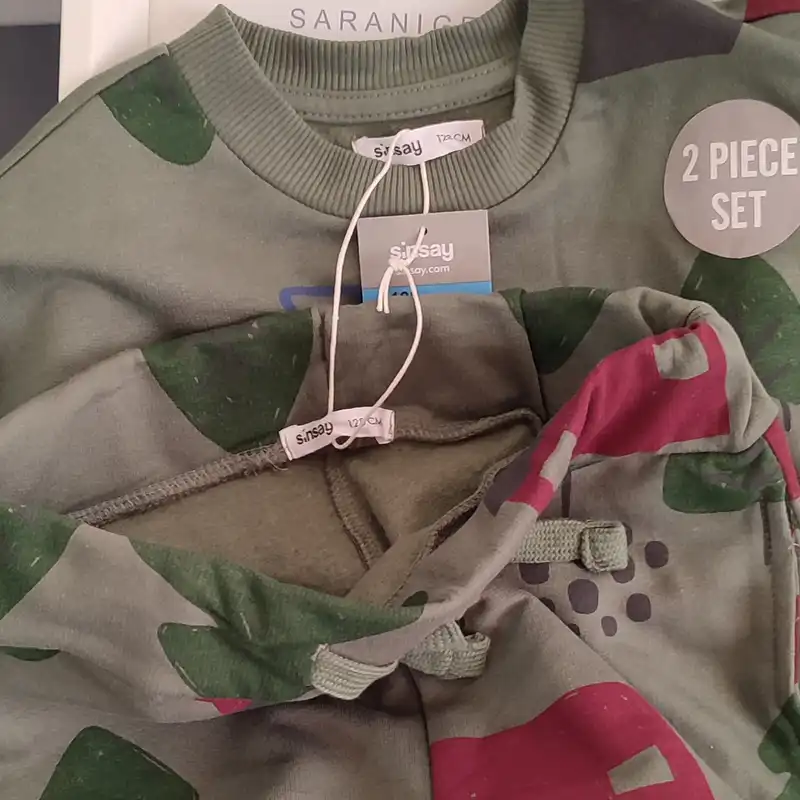 ست سویشرت و شلوار پسرانه سین سی مدل درخت و خانه