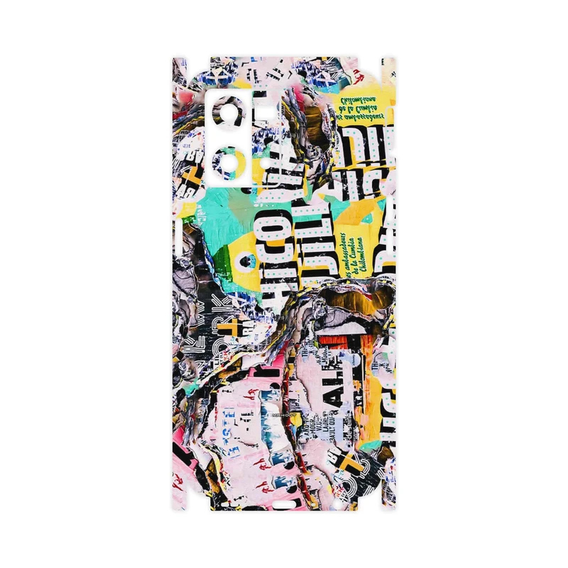 برچسب پوششی ماهوت مدل Collage of Teared Paper-FullSkin مناسب برای گوشی موبایل اپو Reno 8 4G