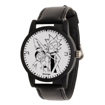 ساعت مچی عقربه ای ناکسیگو طرح Rick and Morty کد LF4240
