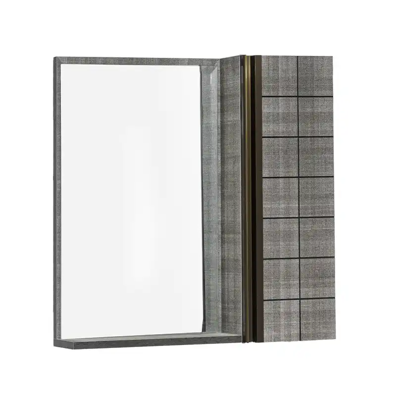 ست کابینت و روشویی مدل کویینتو طرح بتنی کد 103 به همراه آینه و باکس