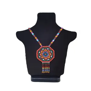 گردنبند زنانه مدل دست‌ ساز ماندالا