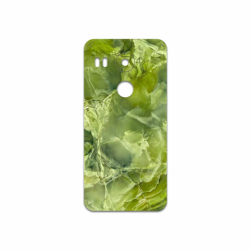 برچسب پوششی ماهوت مدل Green Crystal Marble مناسب برای گوشی موبایل گوگل Nexus 5X