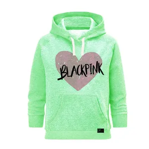 هودی زنانه مدل BLACK PINK کد J09 رنگ سبز