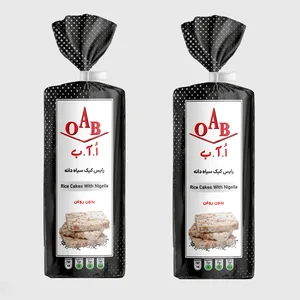رایس کیک سیاه دانه بدون روغن  اُ آ ب - 100 گرم بسته 2 عددی