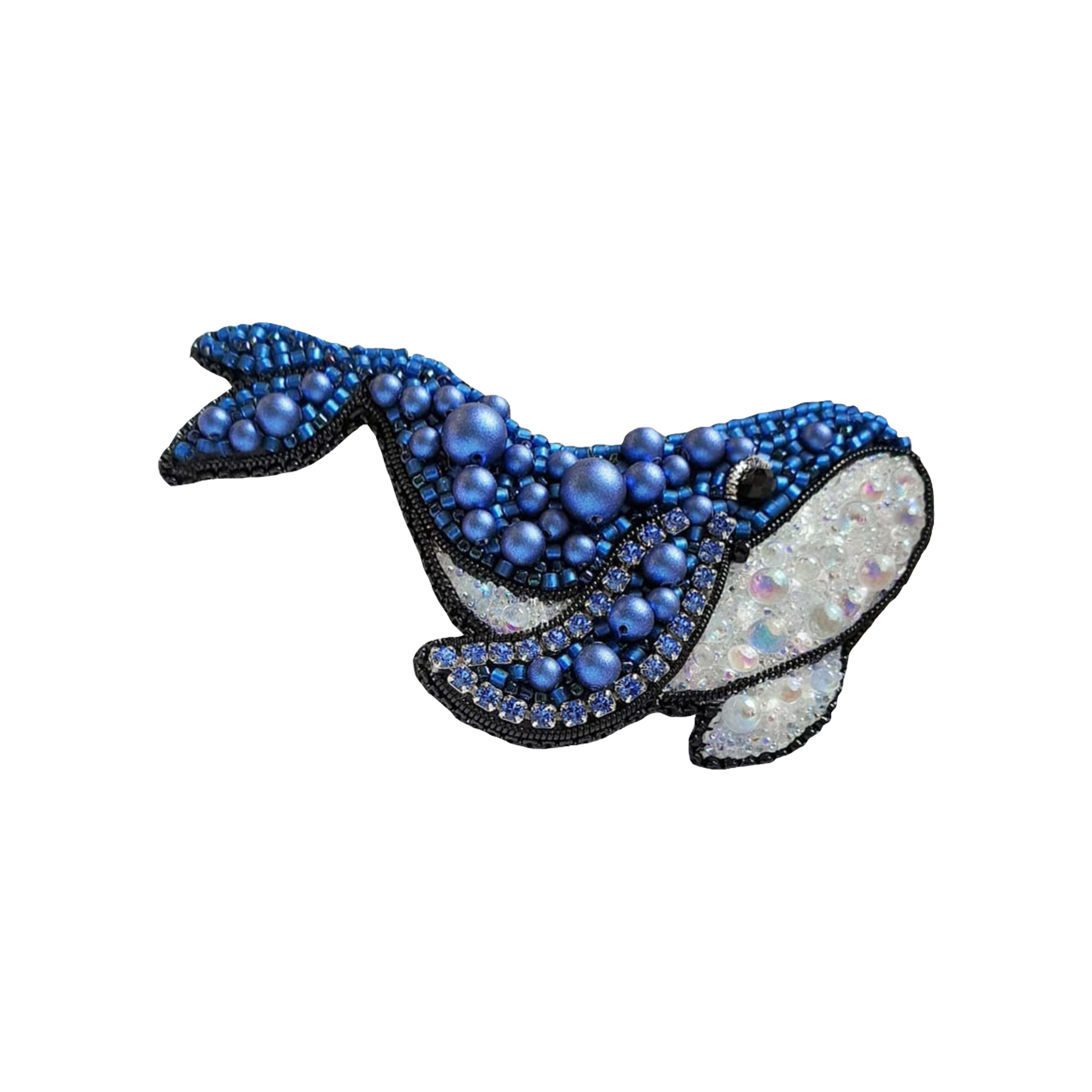 گل سینه زنانه مدل نهنگ 5050