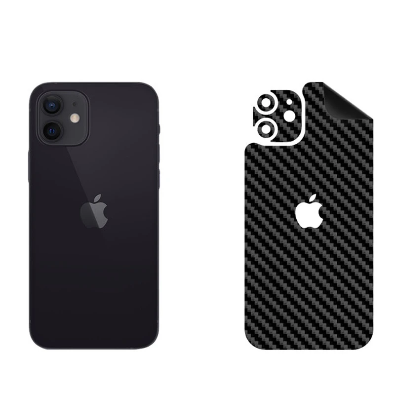 برچسب پوششی بستور مدل BT-Fiber طرح فیبر کربن مناسب برای گوشی موبایل اپل iPhone 12