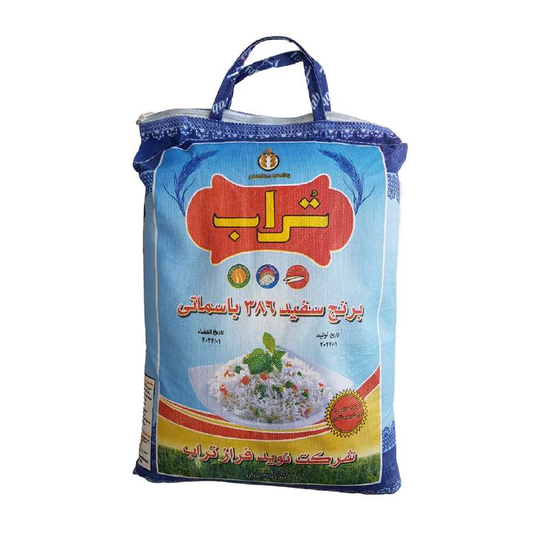 برنج پاکستانی سفید 386 باسماتی تراب - 10 کیلوگرم