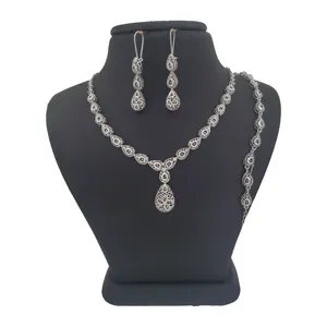 نیم ست نقره زنانه ترمه ۱ مدل تراش کد S 0018