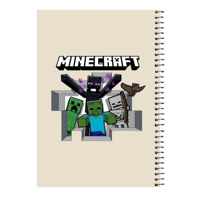 دفتر مشق 80 برگ اس جی مدل ماینکرفت کد۱۷   