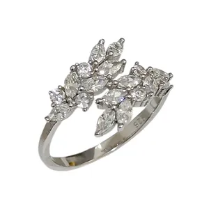 انگشتر نقره زنانه مدل آذین کد 00138_shahr