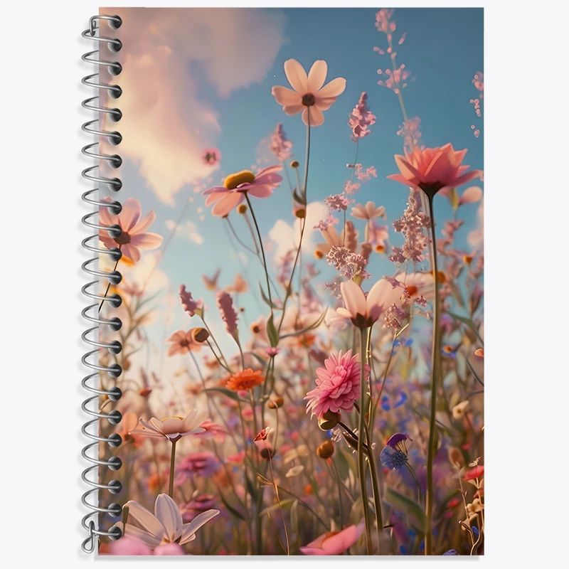 دفتر لغت 50 برگ خندالو طرح گل گلی کد N2991