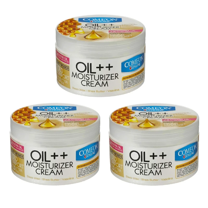 کرم مرطوب کننده کامان مدل oil++ حجم 250 میلی لیتر مجموعه 3 عددی