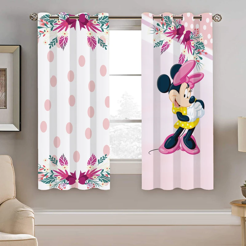 پرده نیروانا طرح میکی موس کودک مدل مخمل کد 8196 سایز 140×200 سانتی متر