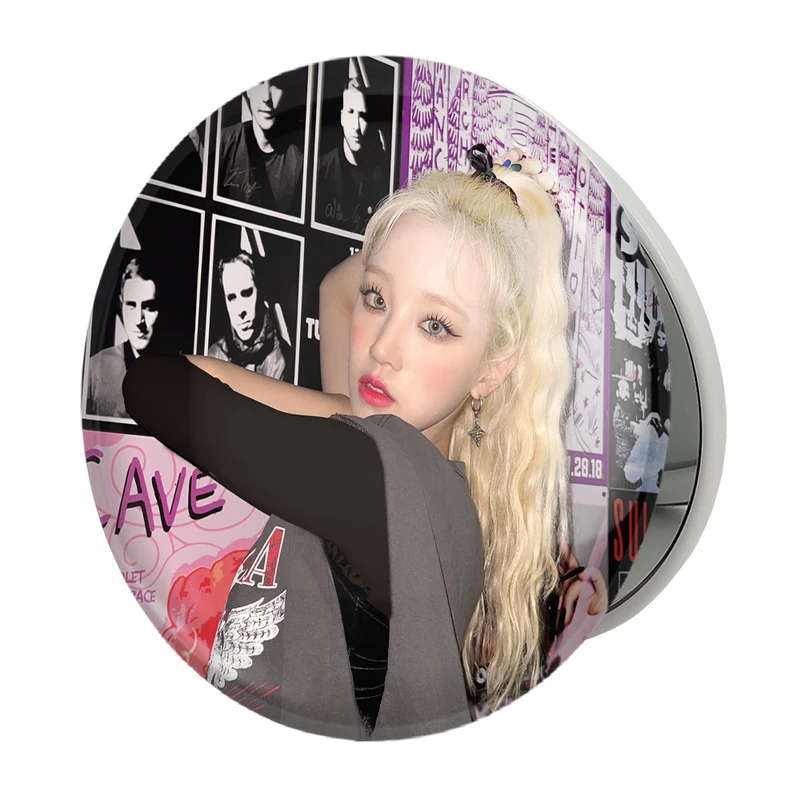 آینه جیبی خندالو طرح یوکی گروه جی آیدل GIdle مدل تاشو کد 19508 