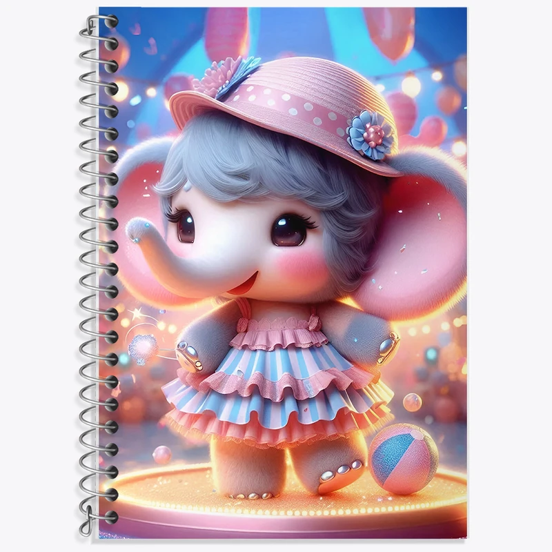 دفتر لغت 50 برگ خندالو طرح فیل بامزه کد F6084