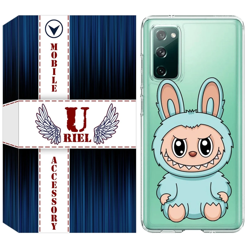 کاور یوریل قاب مدل Clear کد 144 طرح لبوبو Labubu مناسب برای گوشی موبایل سامسونگ Galaxy S20 FE