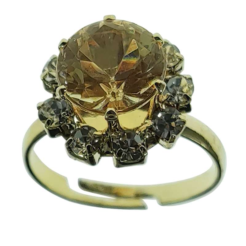 انگشتر دخترانه سلین کالا مدل سیترین طرح گل کد 13 انگشتر دخترانه سلین کالا مدل سیترین طرح گل کد 13