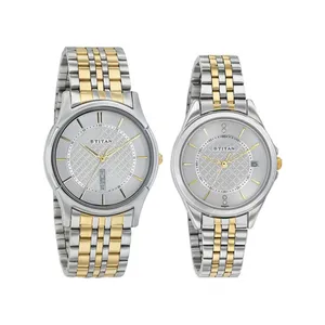 ست ساعت مچی عقربه ای زنانه و مردانه تایتن مدل 16362565BM01