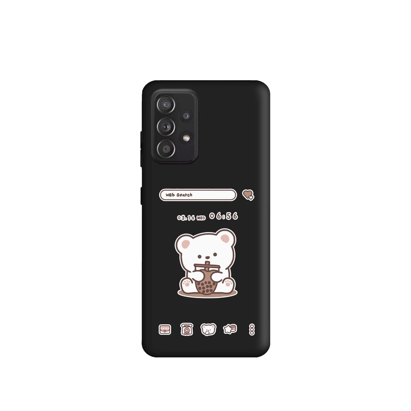 کاور طرح خرس اسموتی کد m246 مناسب برای گوشی موبایل سامسونگ Galaxy A52 / A52s