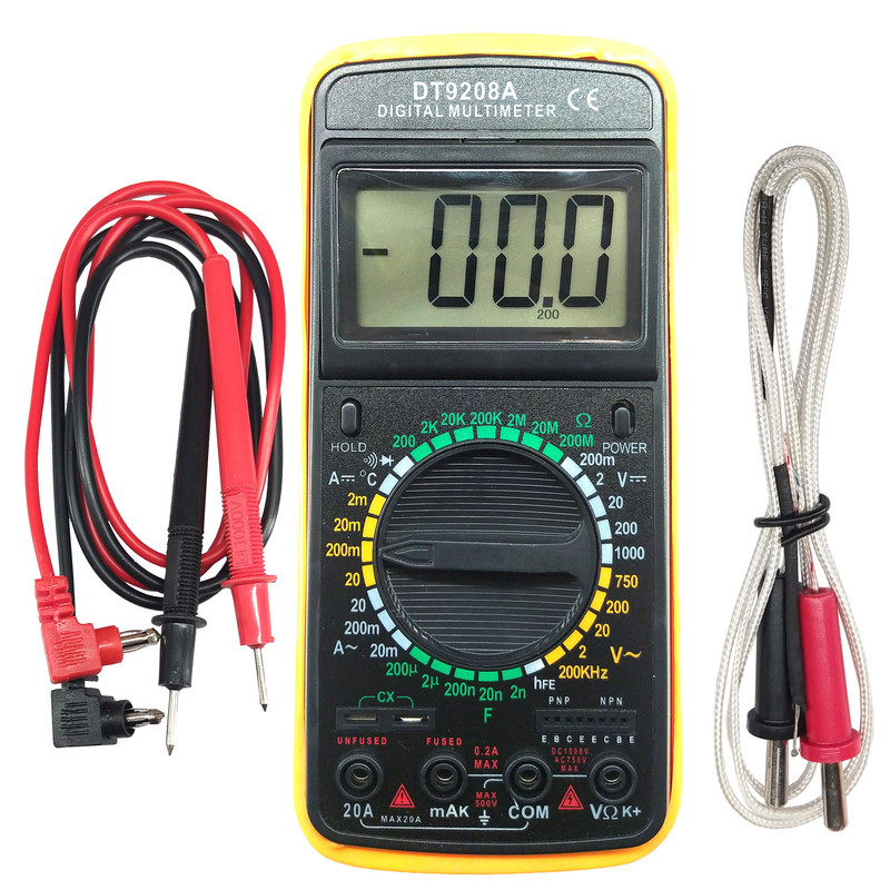 مولتی متر دیجیتال مدل DT-9208A