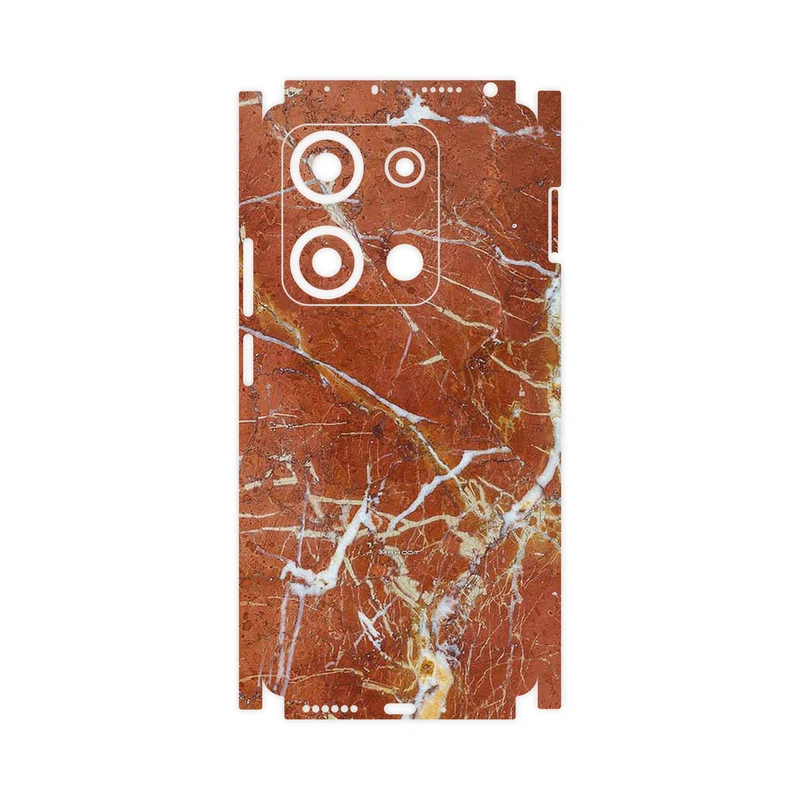 برچسب پوششی ماهوت مدل Red Marble-FullSkin مناسب برای گوشی موبایل شیائومی Redmi Note 14S