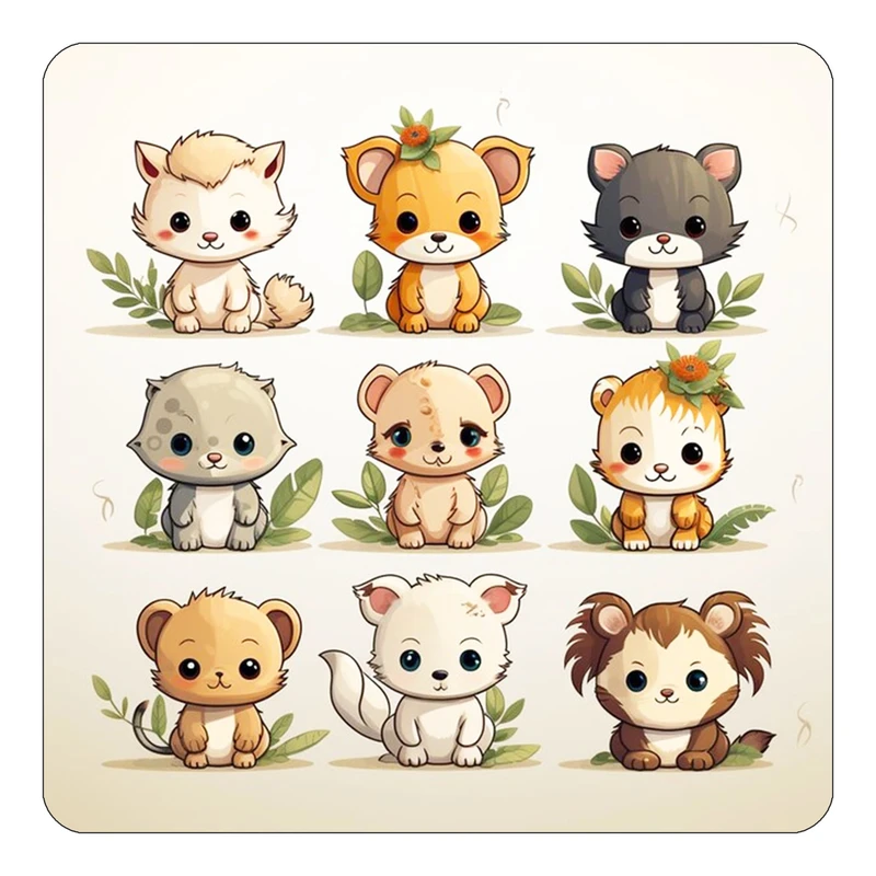 مگنت کاکتی طرح حیوانات کارتونی مدل mp28505